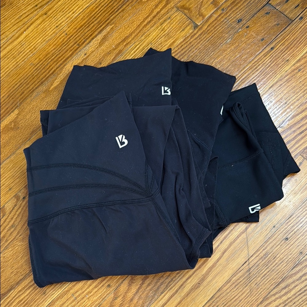 4 Pairs Buffbunny Black Leggings